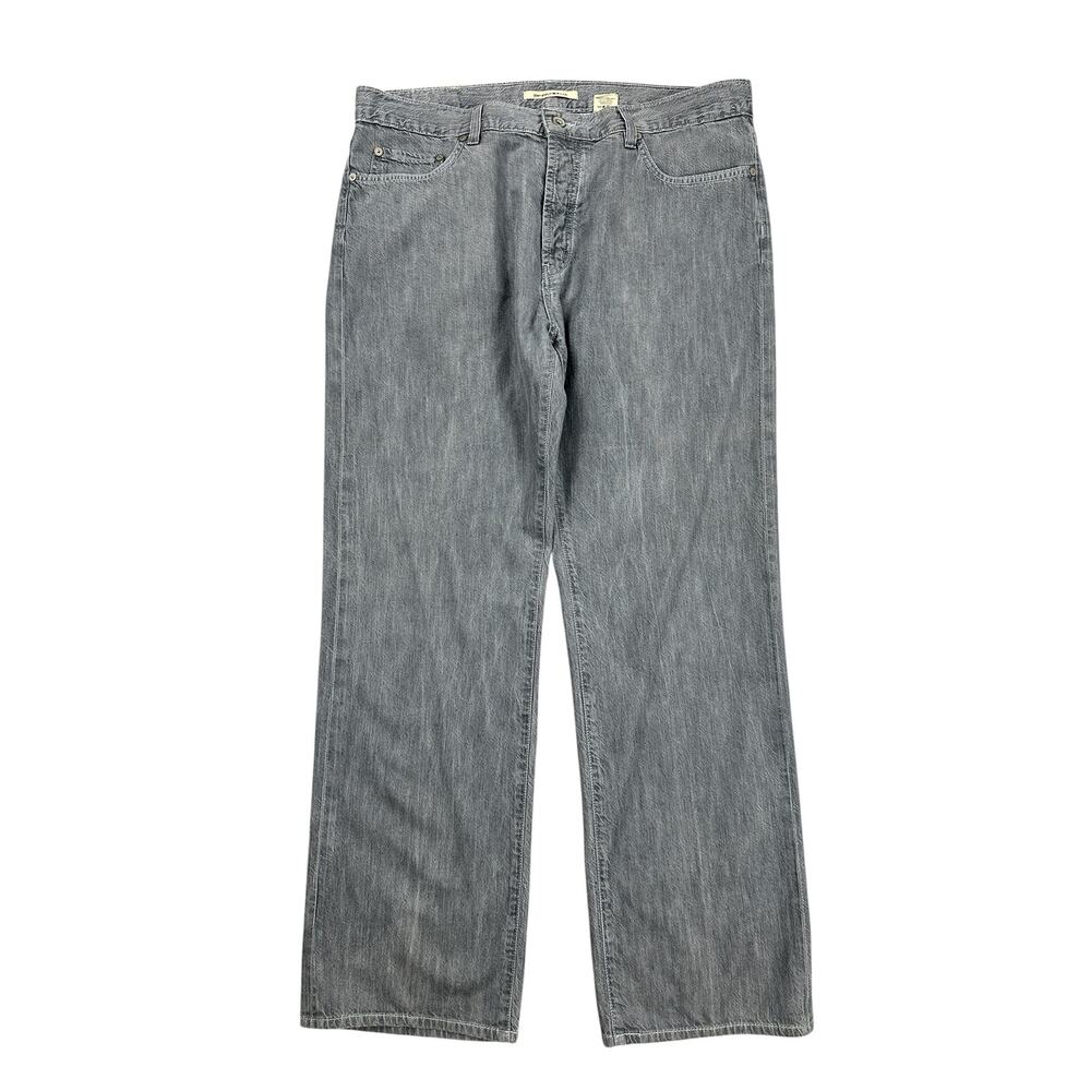 John Varvatos Star USA Authentic Fit Straight Leg Jeans Men’s 36x30 Gray Wash